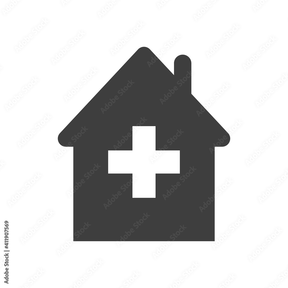 vector image of hospital symbol on white background vector image of hospital symbol on white background