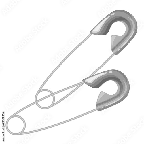 安全ピンのイラスト