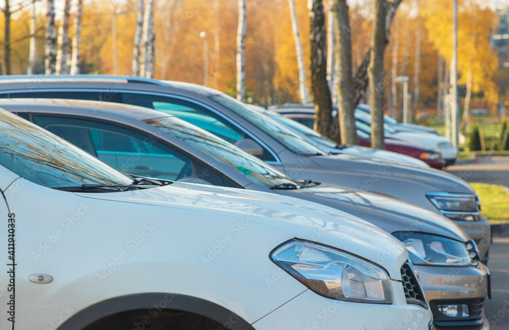 Obraz premium Car parking