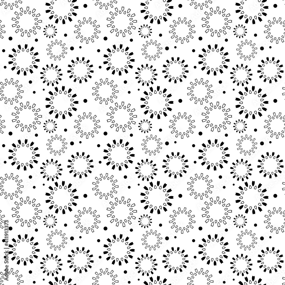 Floral leaves seamless pattern Floral leaves seamless pattern