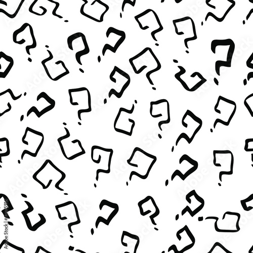 Question mark seamless outl...