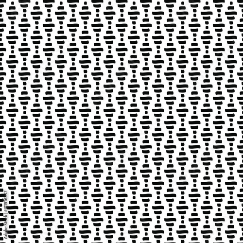 Doodle pattern with triangl...