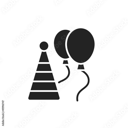 Organization of children events glyph black icon. Event management. Sign for web page, mobile app, button, logo.