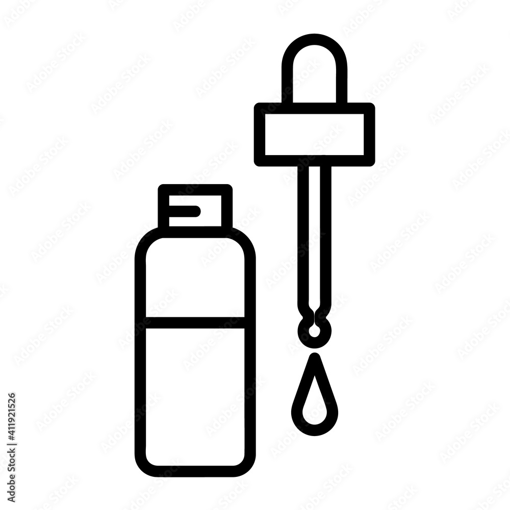 Eye drops flat icon. Pictogram for web. Line stroke. Isolated on white background. Vector eps10. Preparats for health Eye drops flat icon. Pictogram for web. Line stroke. Isolated on white background. Vector eps10. Preparats for health