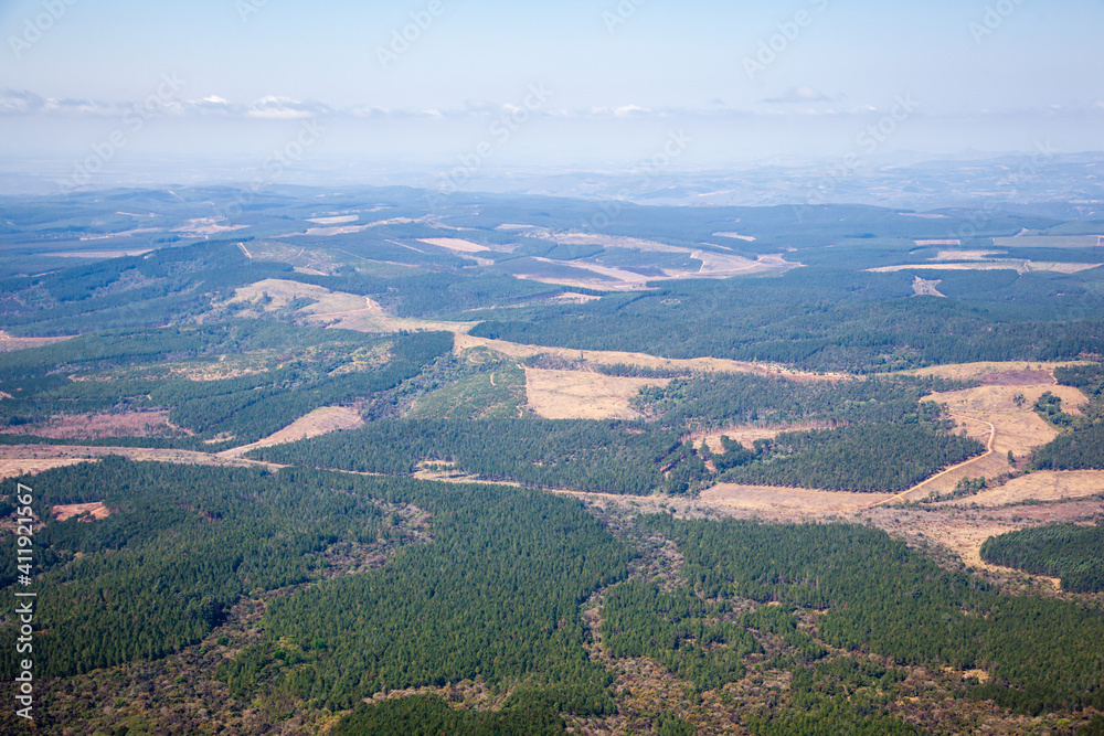 The view from God window near Graskop in South Africa. The escarpment ...