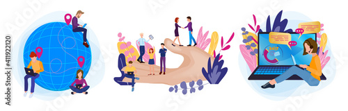 Set support. Interaction from anywhere in the world, caring for people, response 24 hours 7 days a week.