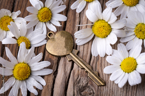 Golden padlock hearts with ...