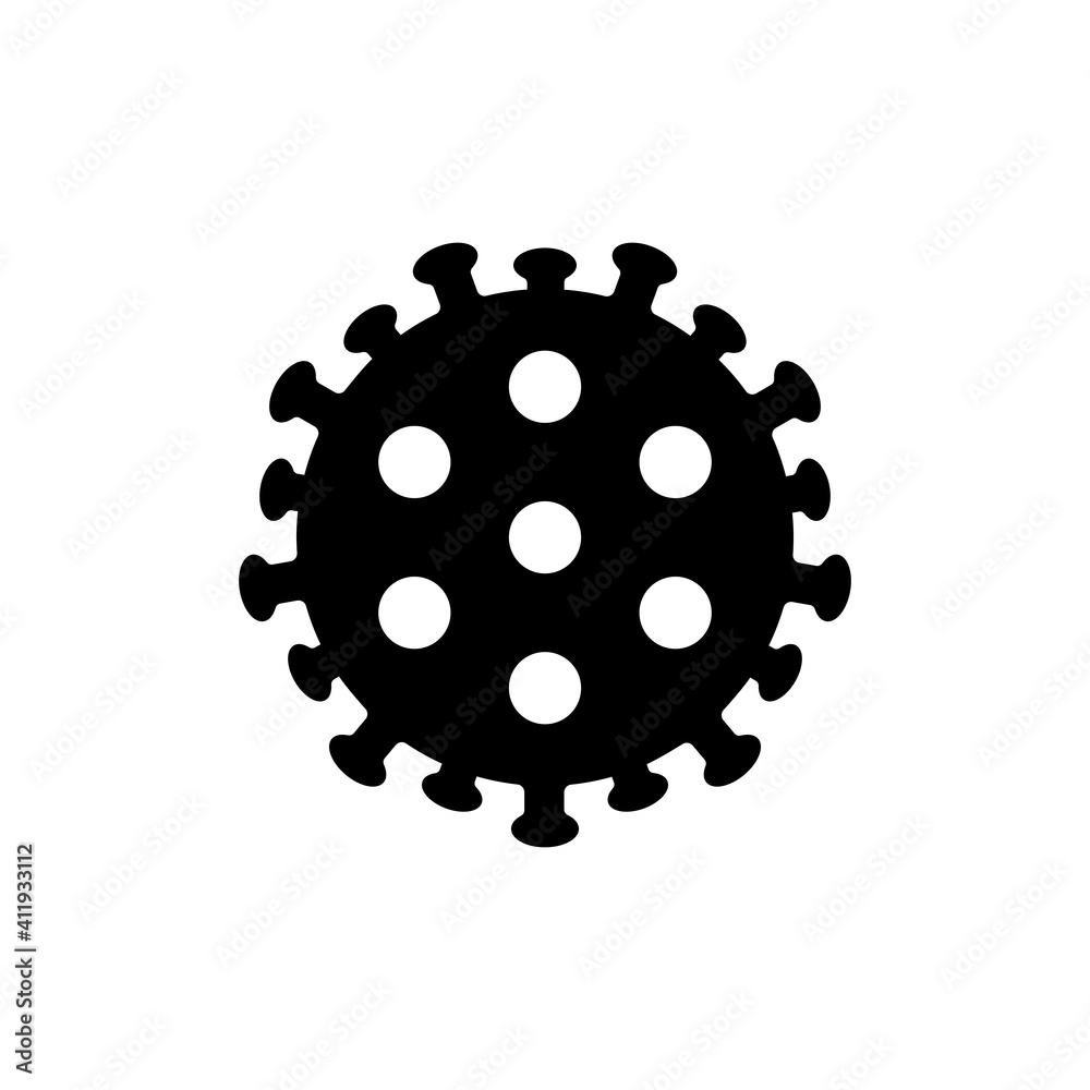 Coronavirus Bacteria 2019-nCoV vector glyph icon Coronavirus Bacteria 2019-nCoV vector glyph icon