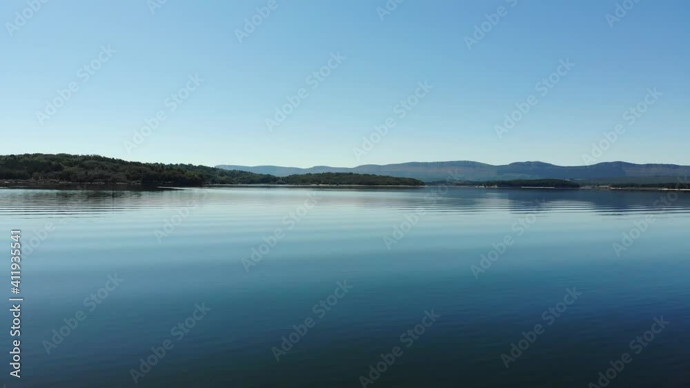 Relaxing small waves in lake Relaxing small waves in lake
