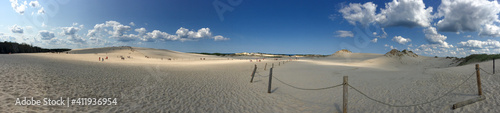 Impressive shifting dunes in Slowinski National Park near Leba