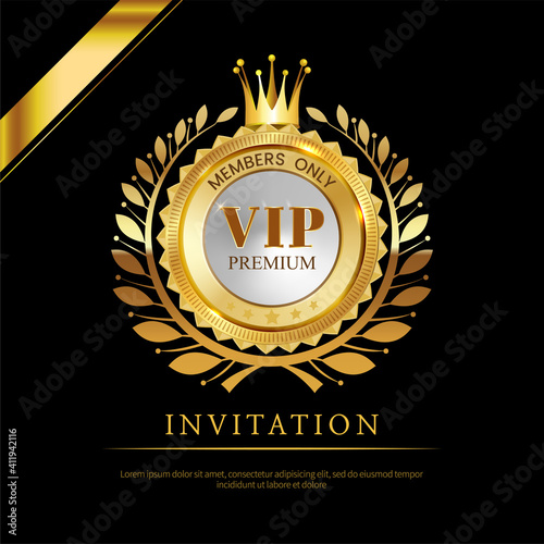Luxury vip invitations and coupon backgrounds.