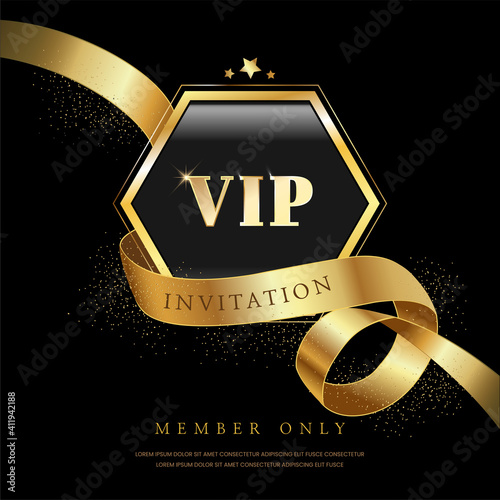 Luxury vip invitations and coupon backgrounds.