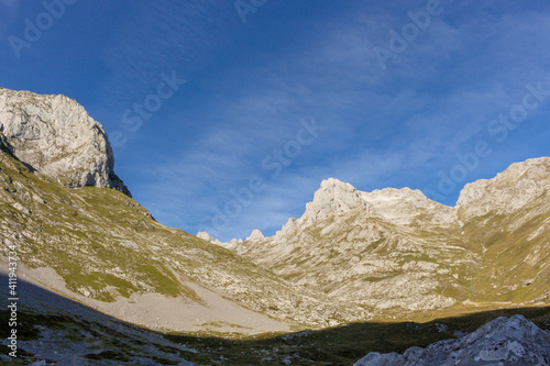 The Monetas valley near Escamellau Peak in Sotres  Picos de Europa  Asturias  Spain.