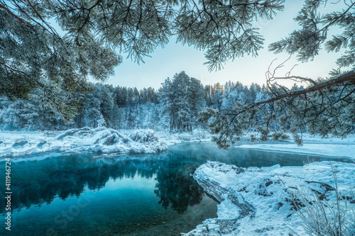 Altai's blue lake
