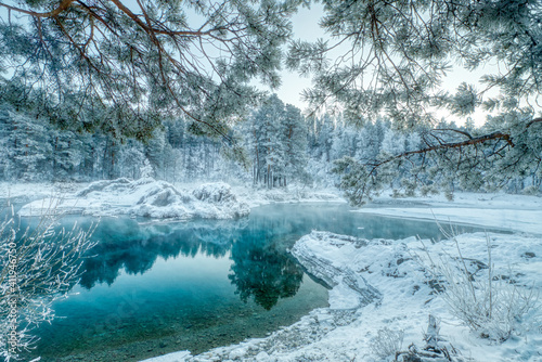 Altai's blue lake