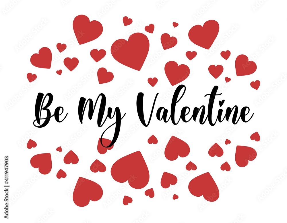 Valentine's day gift cart with be my valentine text. Love related items. Home decoration printable. Decleration of love. invitation Valentine's day gift cart with be my valentine text. Love related items. Home decoration printable. Decleration of love. invitation