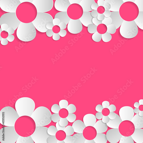 abstract background with flowers