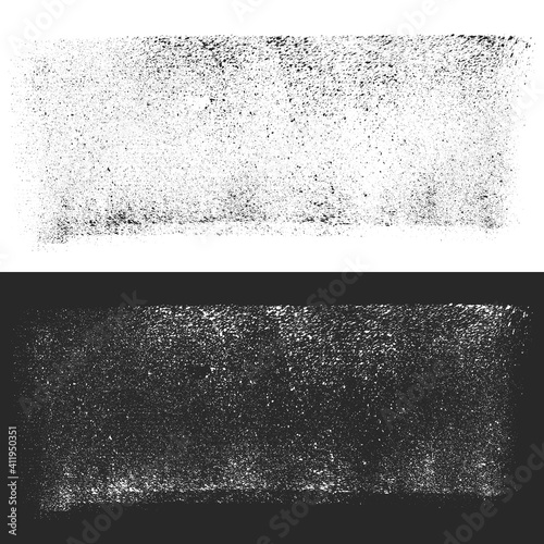 Subtle gritty vector texture on black and white background. Abstract grit, speckle grime design element.