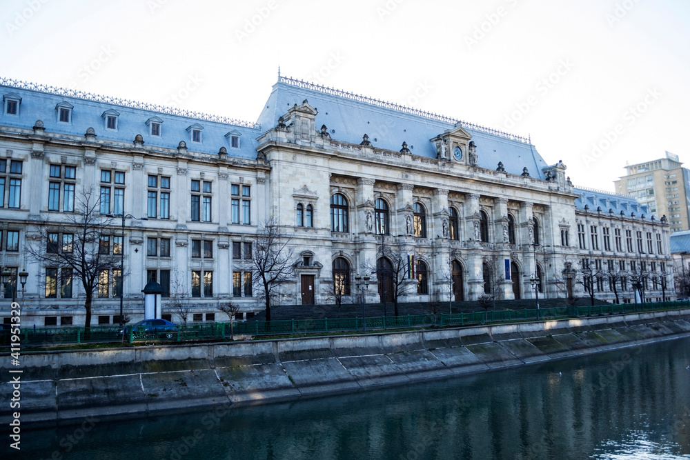 Court of Appeal of Bucharest (Curtea de Apel Bucuresti) or the Palace of Justice, Bucharest, Romania.