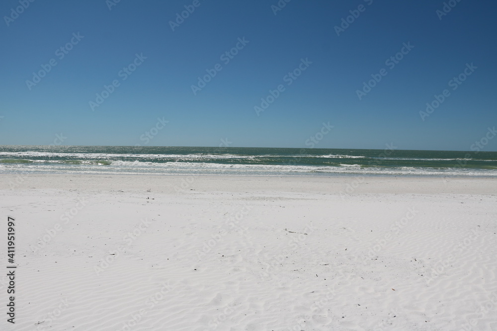 Sandy beach Siesta beach in Florida, USA