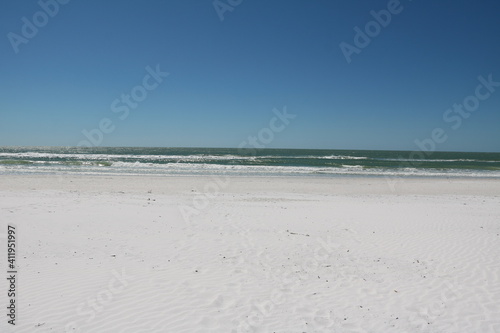 Sandy beach Siesta beach in Florida  USA