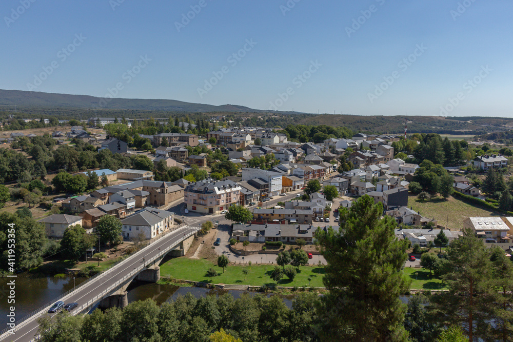 View of Puebla de Sanabria, Castilla y Leon, Spain.