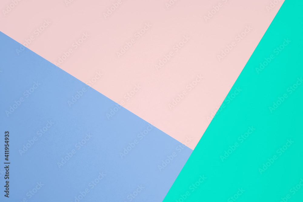 Emerald, blue and pink backgrounds, abstraction.