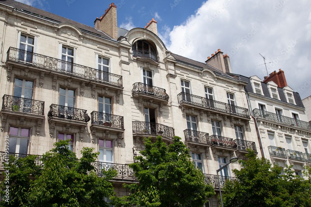 Traditionelle Wohngebäude in Angers, Frankreich