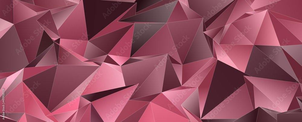 3d Triangles, abstract  background. Design wallpaper.