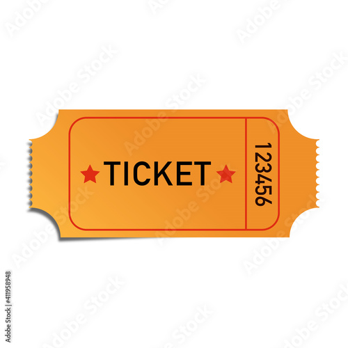 Retro ticket, admit one ticket