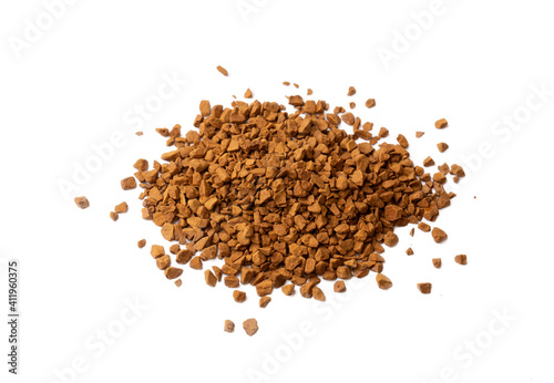 instant coffee grains isolated 