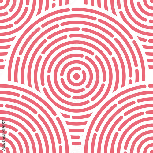 Seamless circle background. Abstract pattern made of set of rings. Abstract geometric pattern. Vector illustration EPS 10.