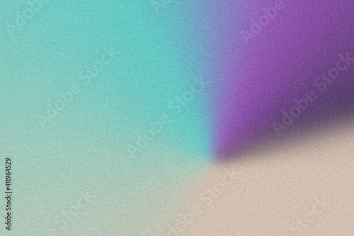 Digital noise gradient. Nostalgia, vintage, retro 70s, 80s style. Abstract lo-fi background. Retro wave, synthwave. Wall, wallpaper, template, print. Minimal, minimalist. Blue, purple, beige color