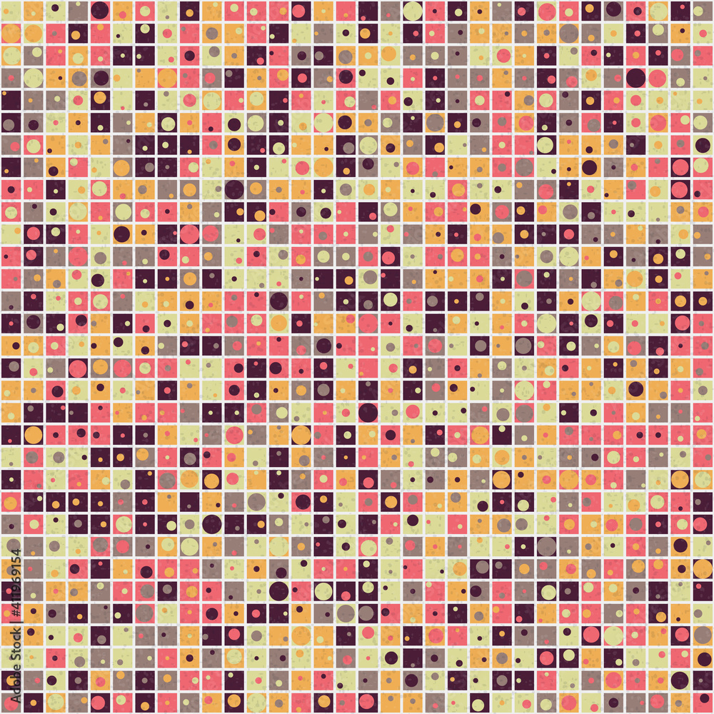 Fototapeta premium Abstract Geometric Pattern generative computational art illustration