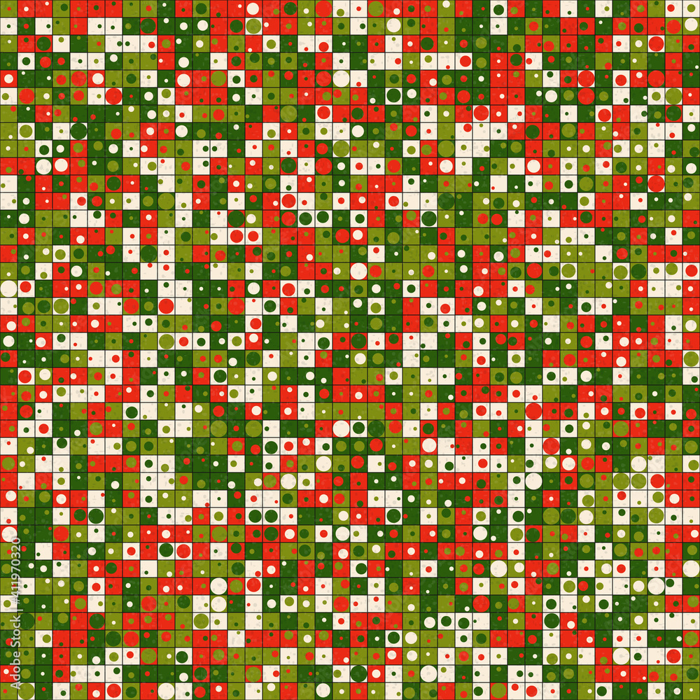 Fototapeta premium Abstract Geometric Pattern generative computational art illustration