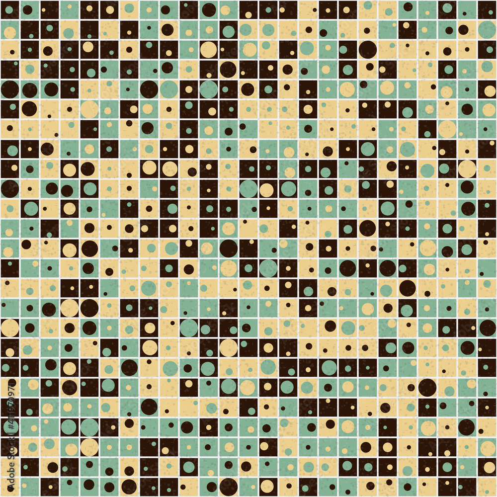 Fototapeta premium Abstract Geometric Pattern generative computational art illustration