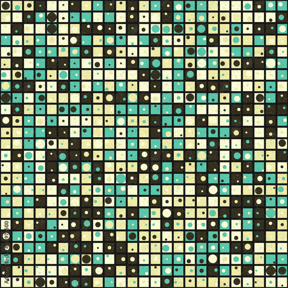 Fototapeta premium Abstract Geometric Pattern generative computational art illustration