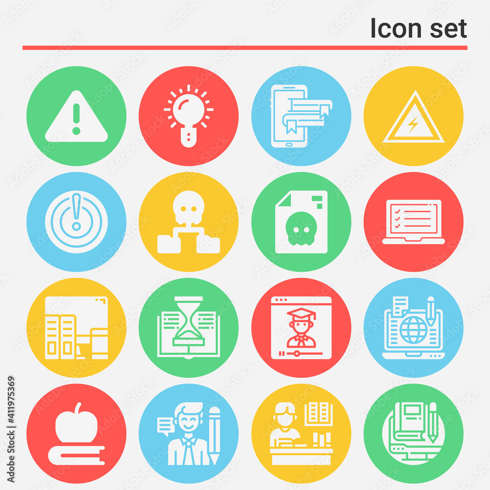 16 pack of extinction filled web icons set 16 pack of extinction filled web icons set