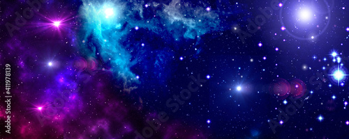 Fototapeta Naklejka Na Ścianę i Meble -  Starry space background