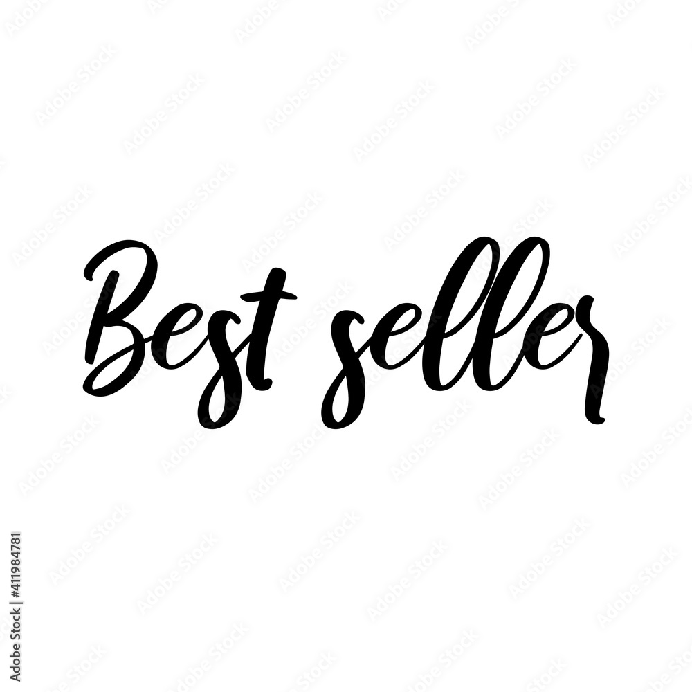 Best seller. Vector phrase for social media, blogging, web. Calligraphic lettering. Best seller. Vector phrase for social media, blogging, web. Calligraphic lettering.