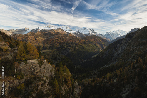 Alpine view from the Emosson dam, Switzerland