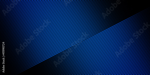 Abstract dark neon blue line background
