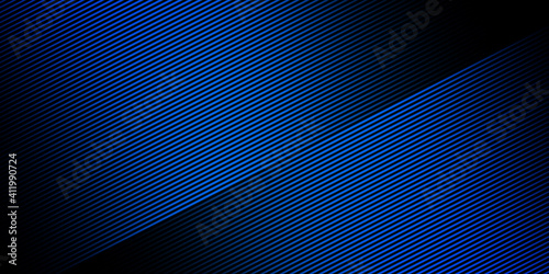 Abstract dark neon blue line background 