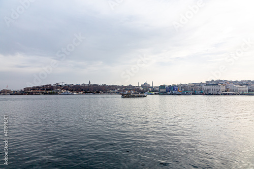Istanbul. Bay of the Bosphorus view from the shore © milanchikov