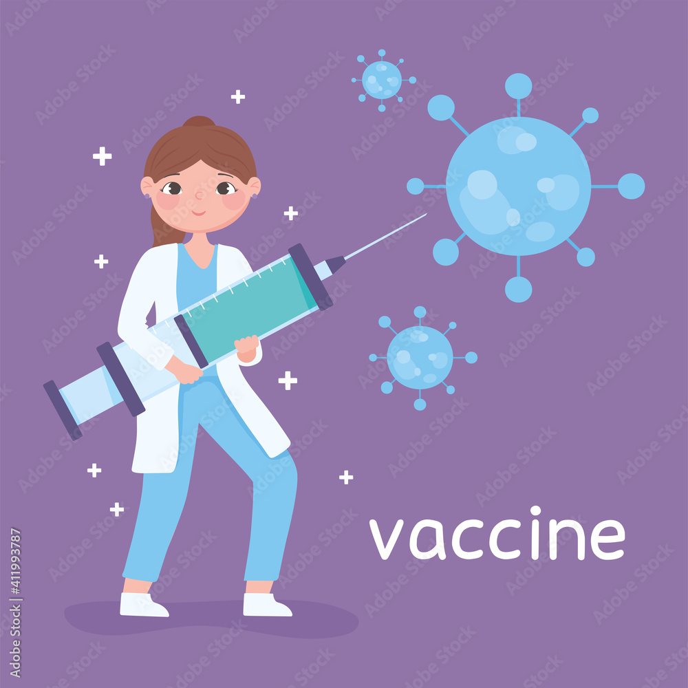 female doctor with syringe vaccine medical, covid 19 female doctor with syringe vaccine medical, covid 19