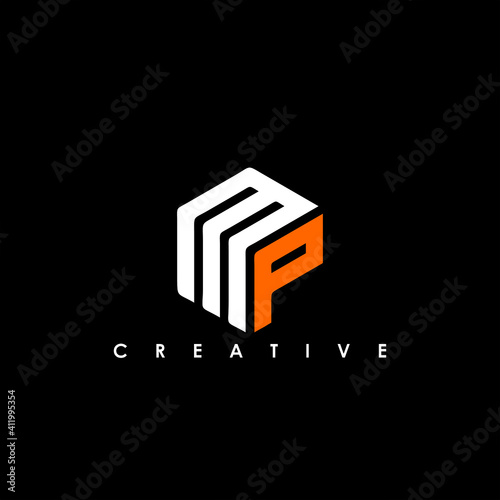 MP Letter Initial Logo Design Template Vector Illustration photo