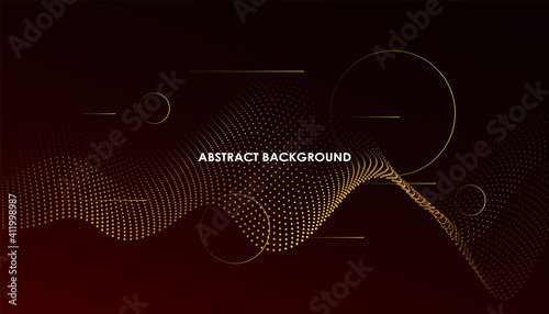 Abstract background with flowing lines wave. Vector illustration.