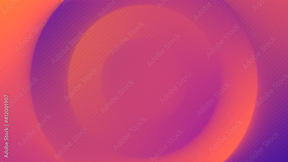 Colored Circles Gradient with Noise Lines Waves Rotation Motion Loop Background