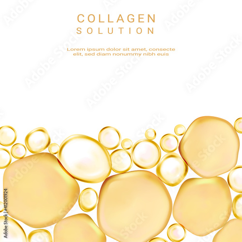 Cosmetics solution. supreme collagen  essence. photo