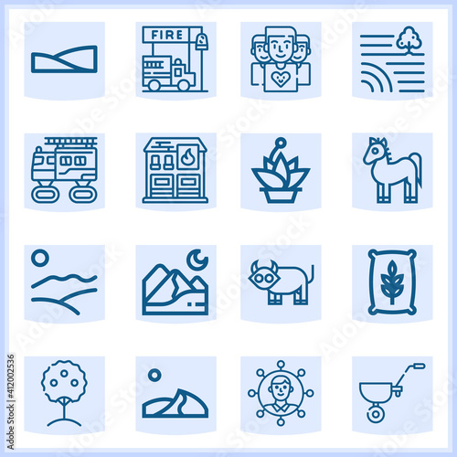 Village  related simple set. 16  lineal